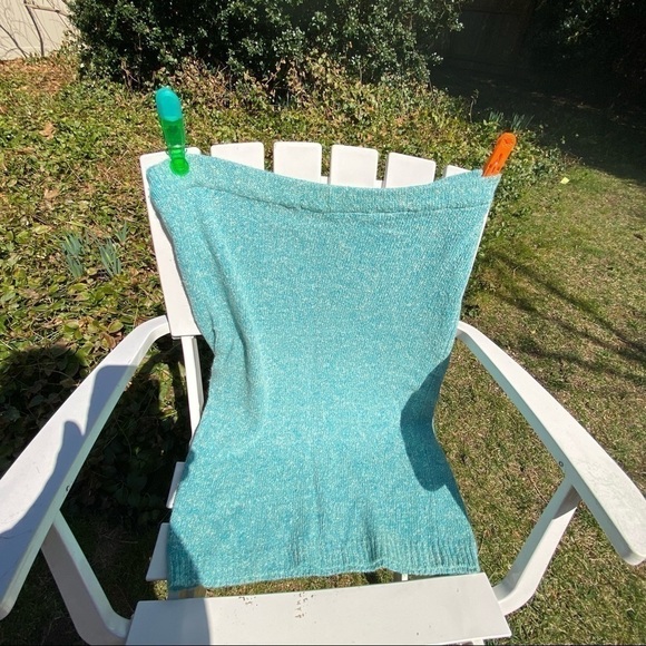 RAOUL Vintage 80s beaded suit in aqua. Beading embellishments sparkle. Snazzy. - Picture 5 of 15